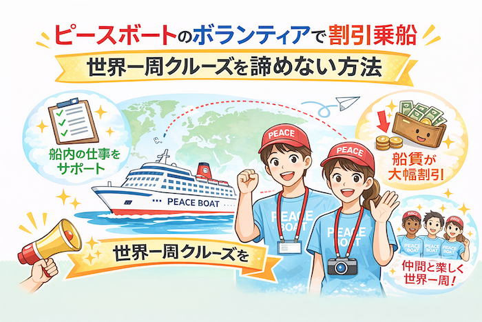 ピースボート　ボランティア