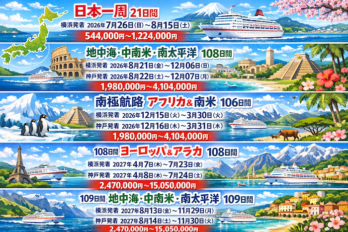 ピースボート　世界一周クルーズ